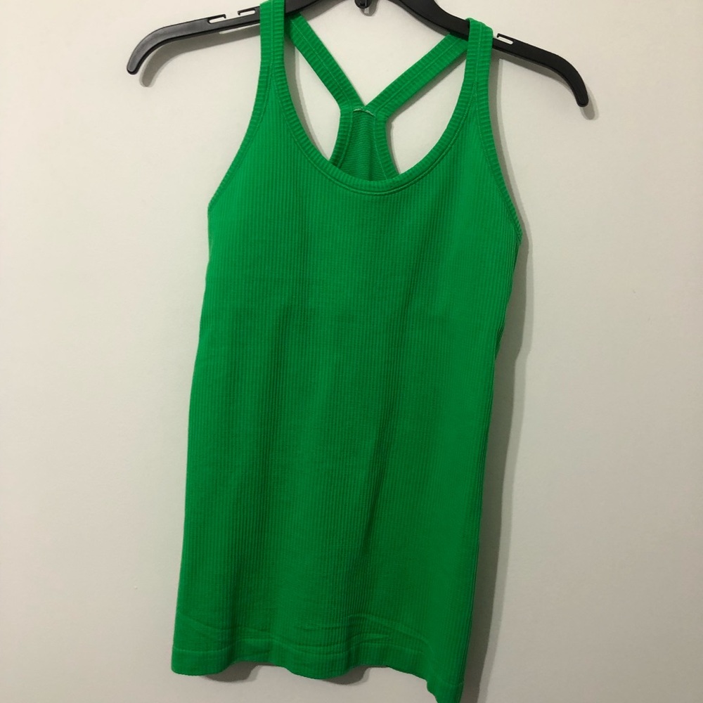 Lululemon EBB To Street Workout Tank Green 6